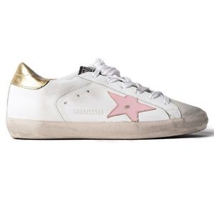 Golden Goose Pink and Gold sneakers size 7